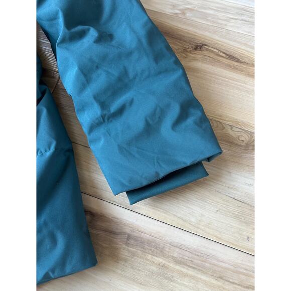 Lands' End Women's 600 Fill Quilted Stretch Down Wrap Coat Spruce Green M - Picture 4 of 6